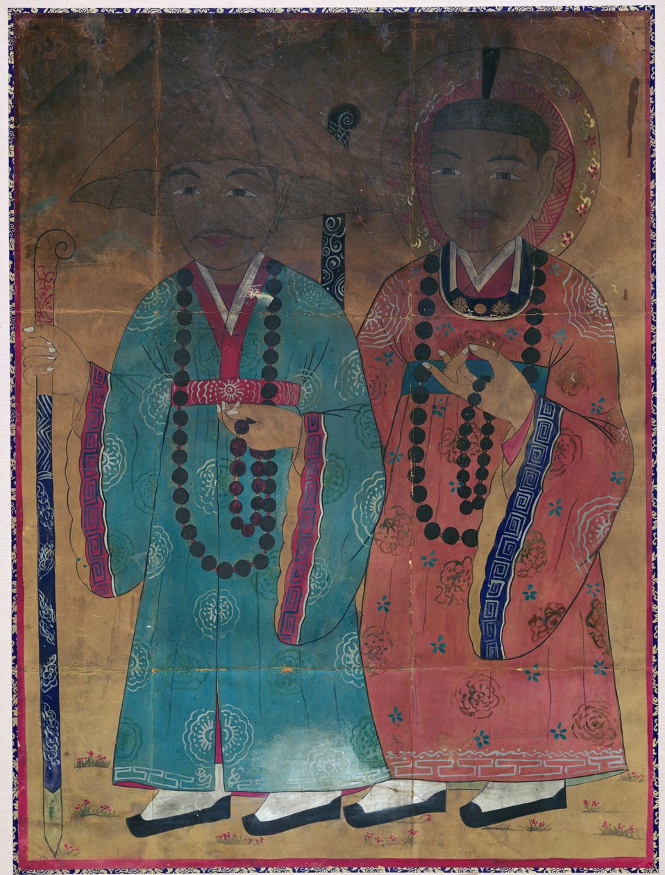 Deasa (pigment naturel sur soie) - School Korean