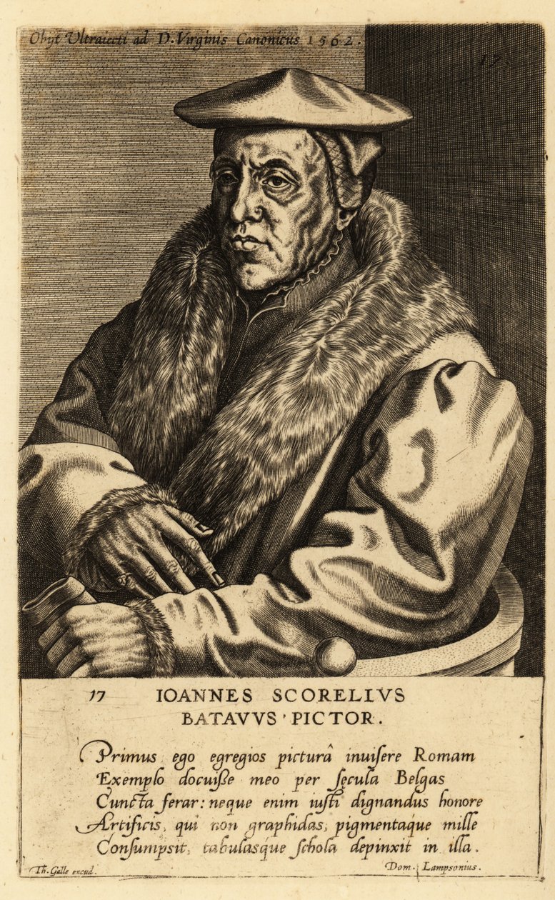 Portrait de Jan van Scorel, peintre néerlandais - School Netherlandish