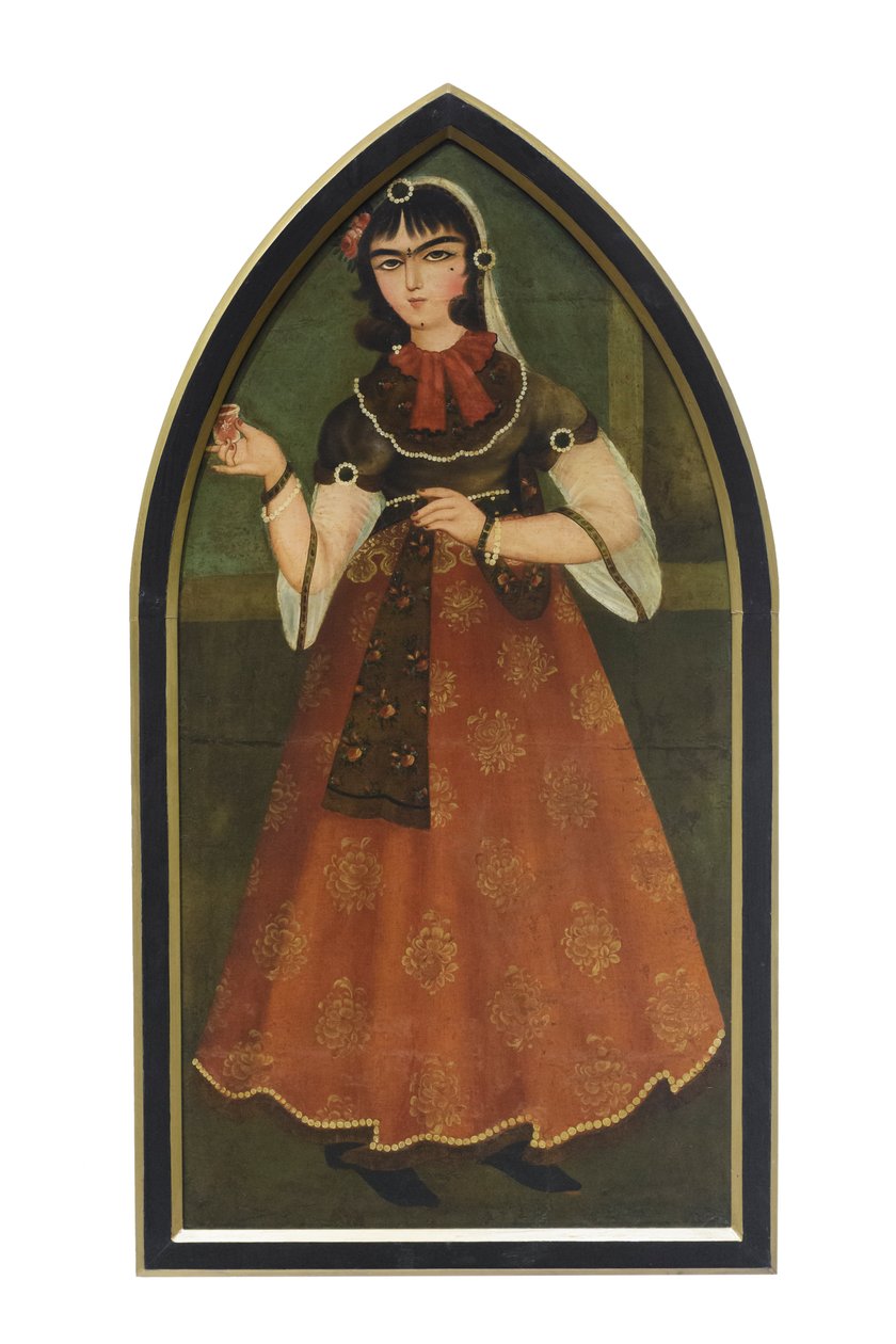 Une jeune femme, par un suiveur de Mohammad Hassan, artiste inconnu - School Qajar