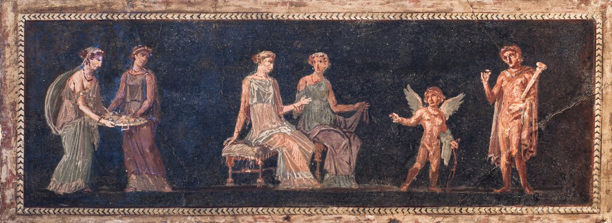 Scène dionysiaque, Herculanum - School Roman