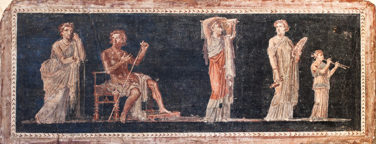 Scène dionysiaque, Herculanum - School Roman