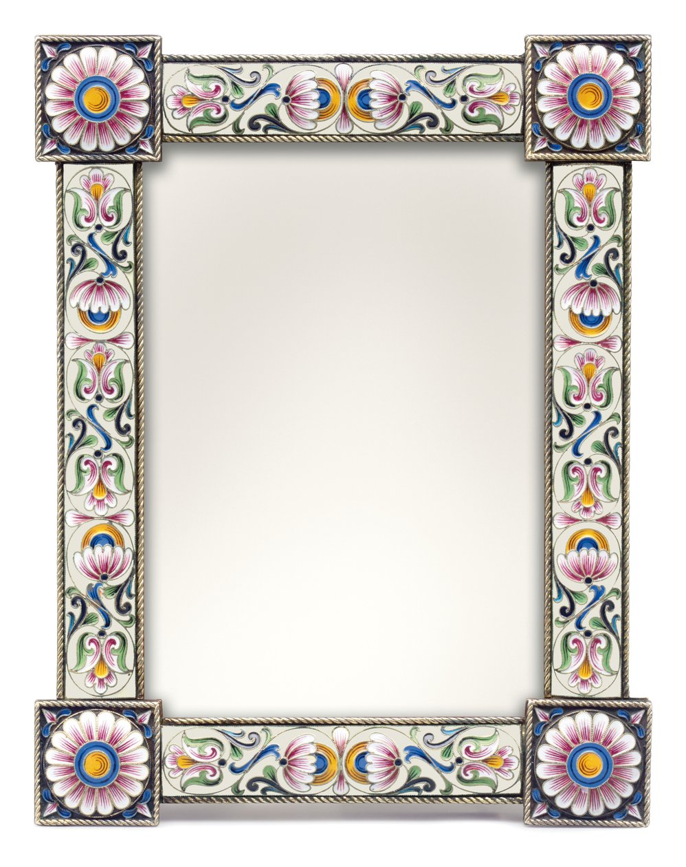 Un cadre photo en argent doré et émail cloisonné, c. 1900 - School Russian