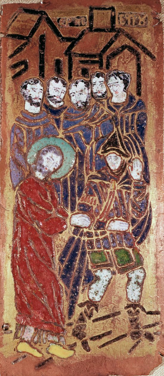 Art russe : la montée au calvaire du Christ (portement de croix) - School Russian