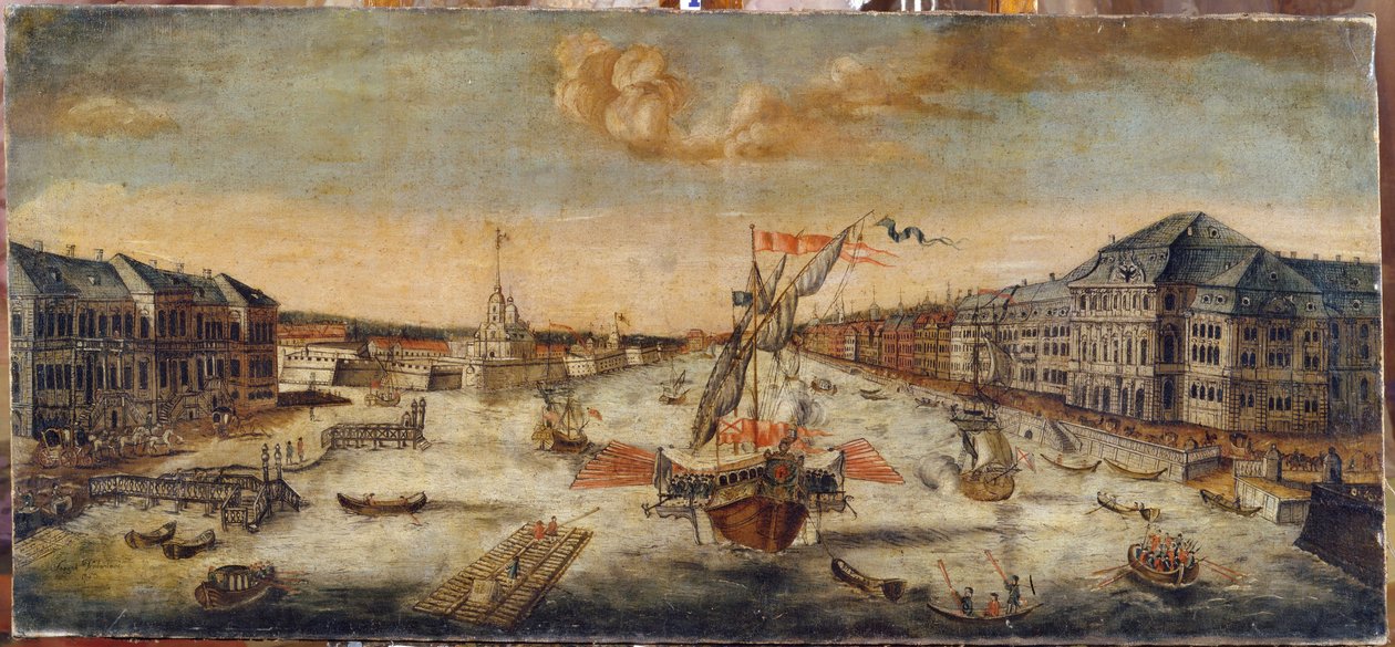 Vue des quais de la Neva - School Russian