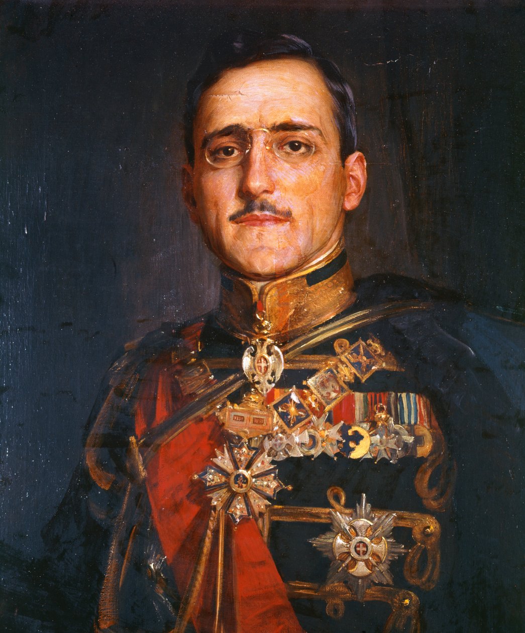 Le roi Alexandre Ier de Yougoslavie (huile sur toile) - School Serbian