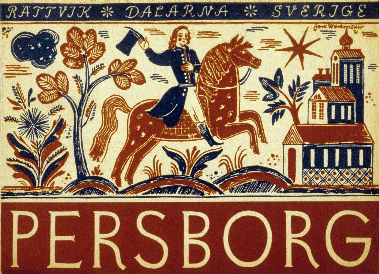 Affiche de tourisme suédois - School Swedish