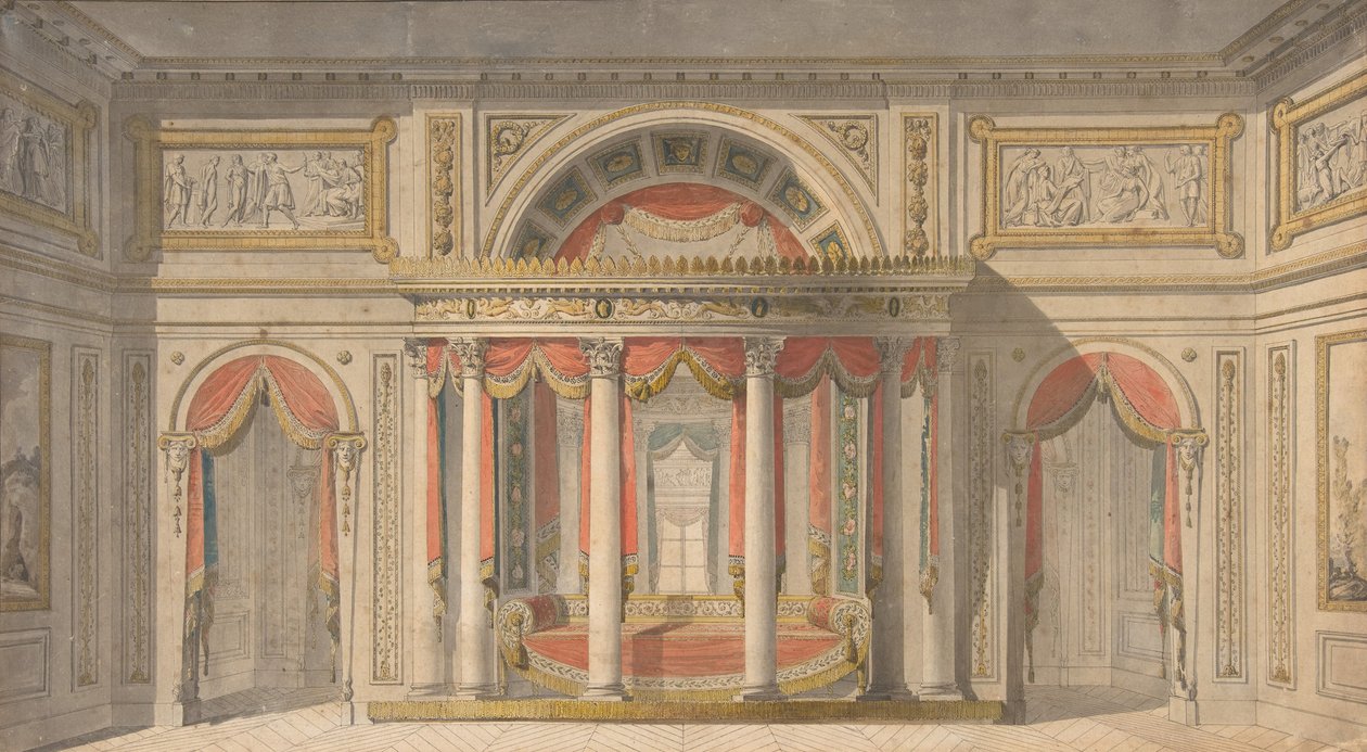 Conception pour une chambre à coucher - School of Charles Percier