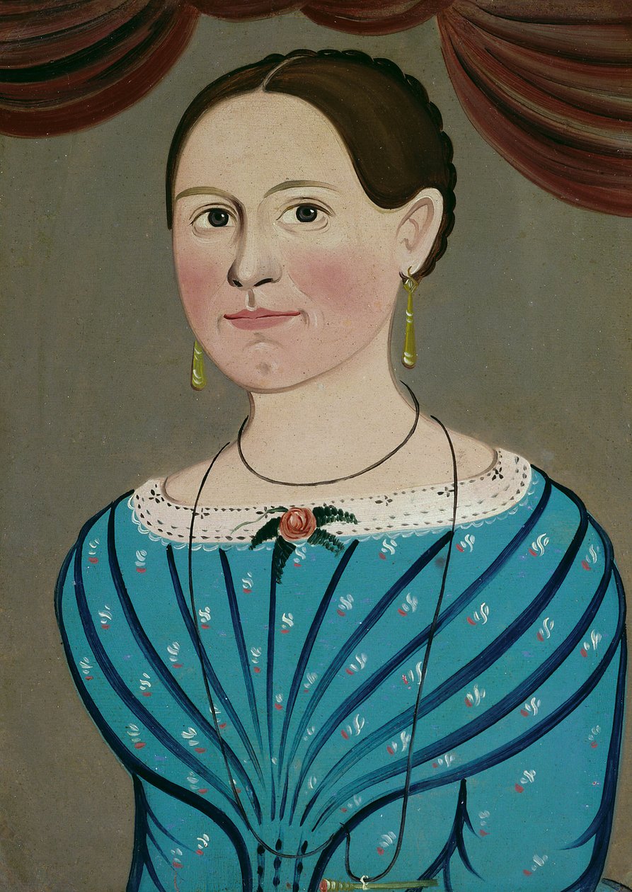 Femme en robe bleue - School of William Matthew Prior