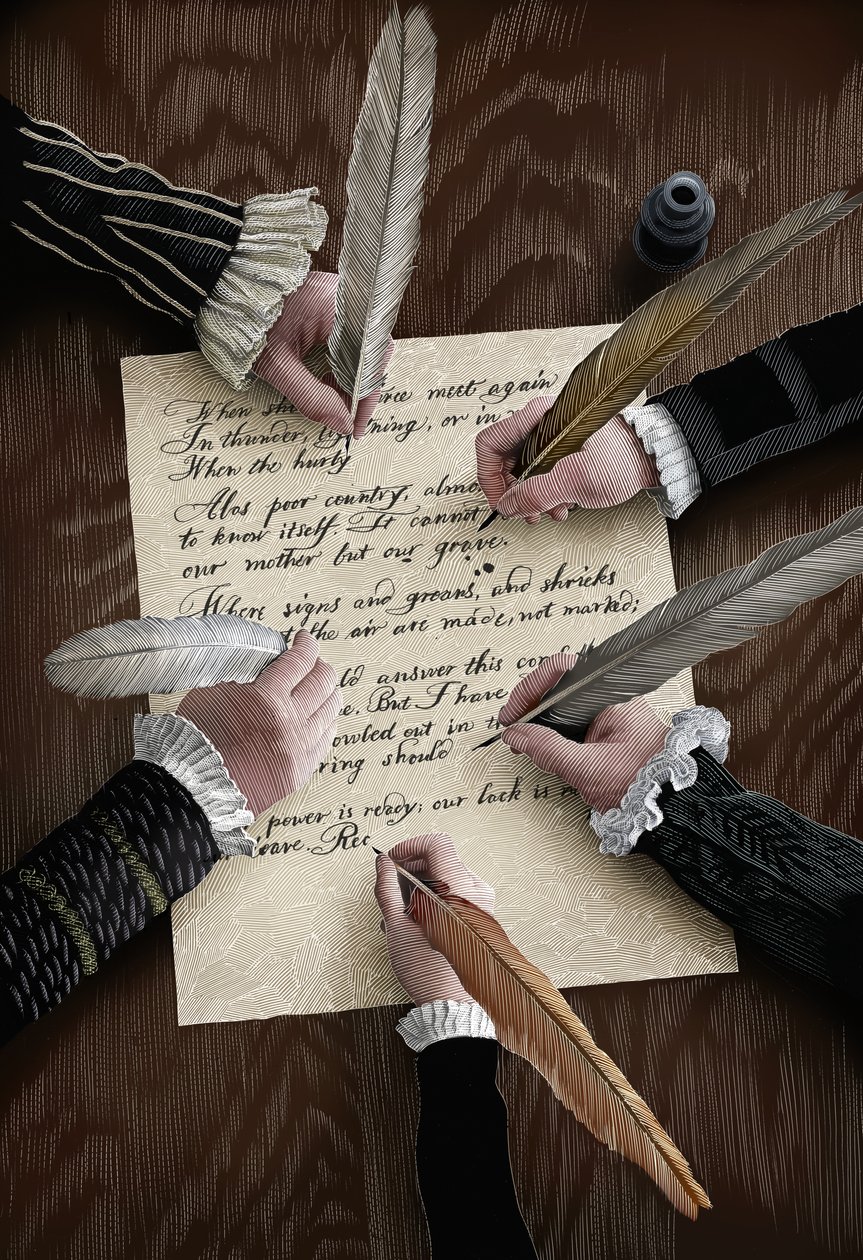 Equivocation, 2015 (planche à gratter, colorisée numériquement) - Scott McKowen