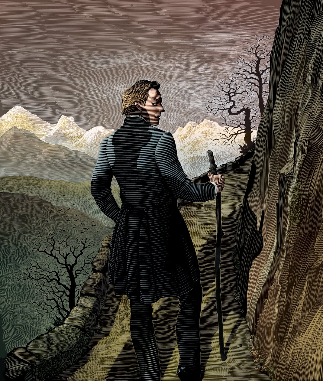 Frankenstein, 2007 (planche à gratter, colorisée numériquement) - Scott McKowen