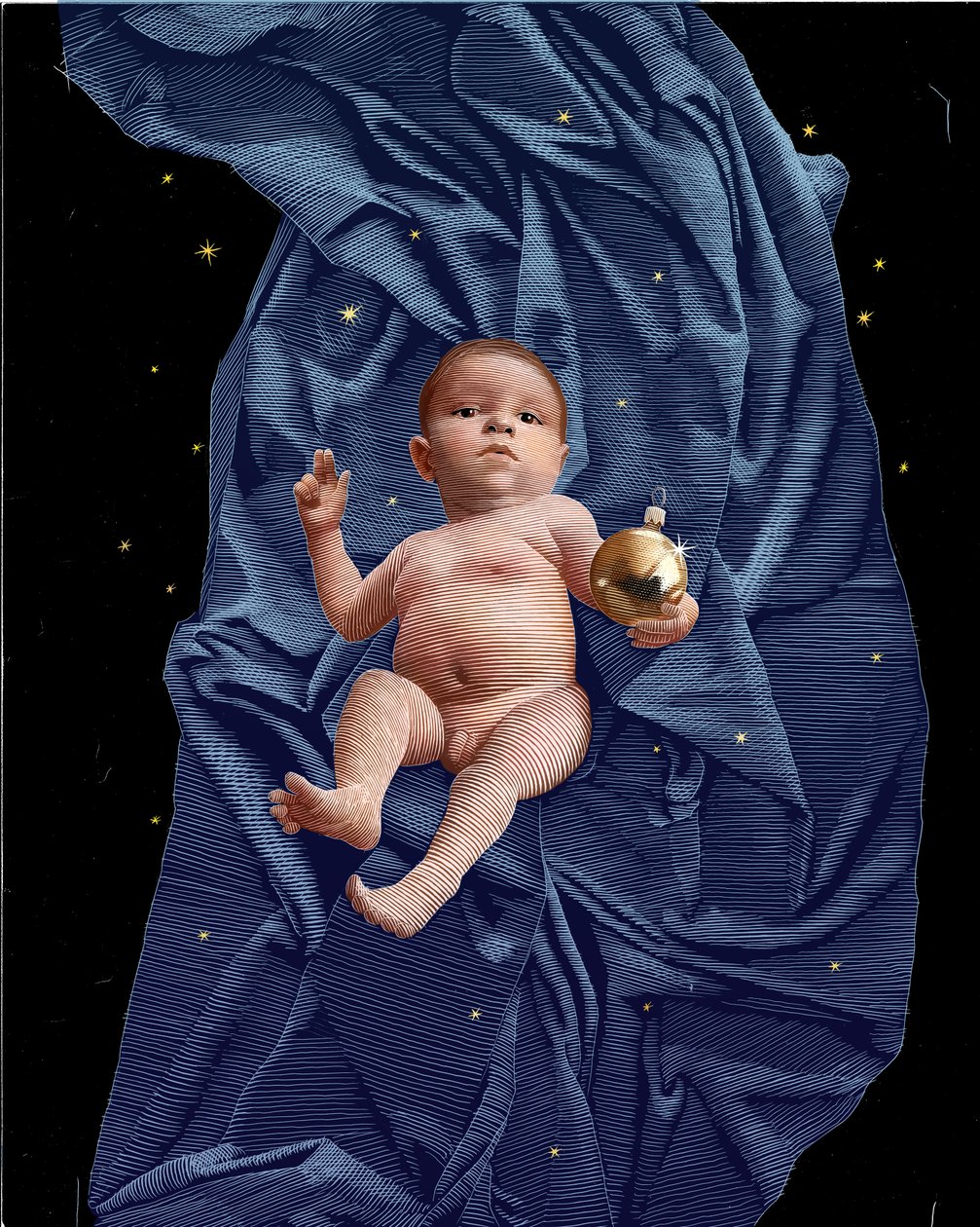 Immanuel, 2024 (scratchboard, colorisé numériquement) - Scott McKowen