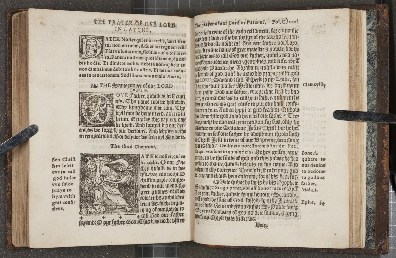 Fol 275 verso 276 recto, de Le Catéchisme, 1552 - Scottish School