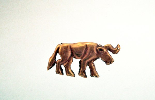 Taureau marchant, ornement d