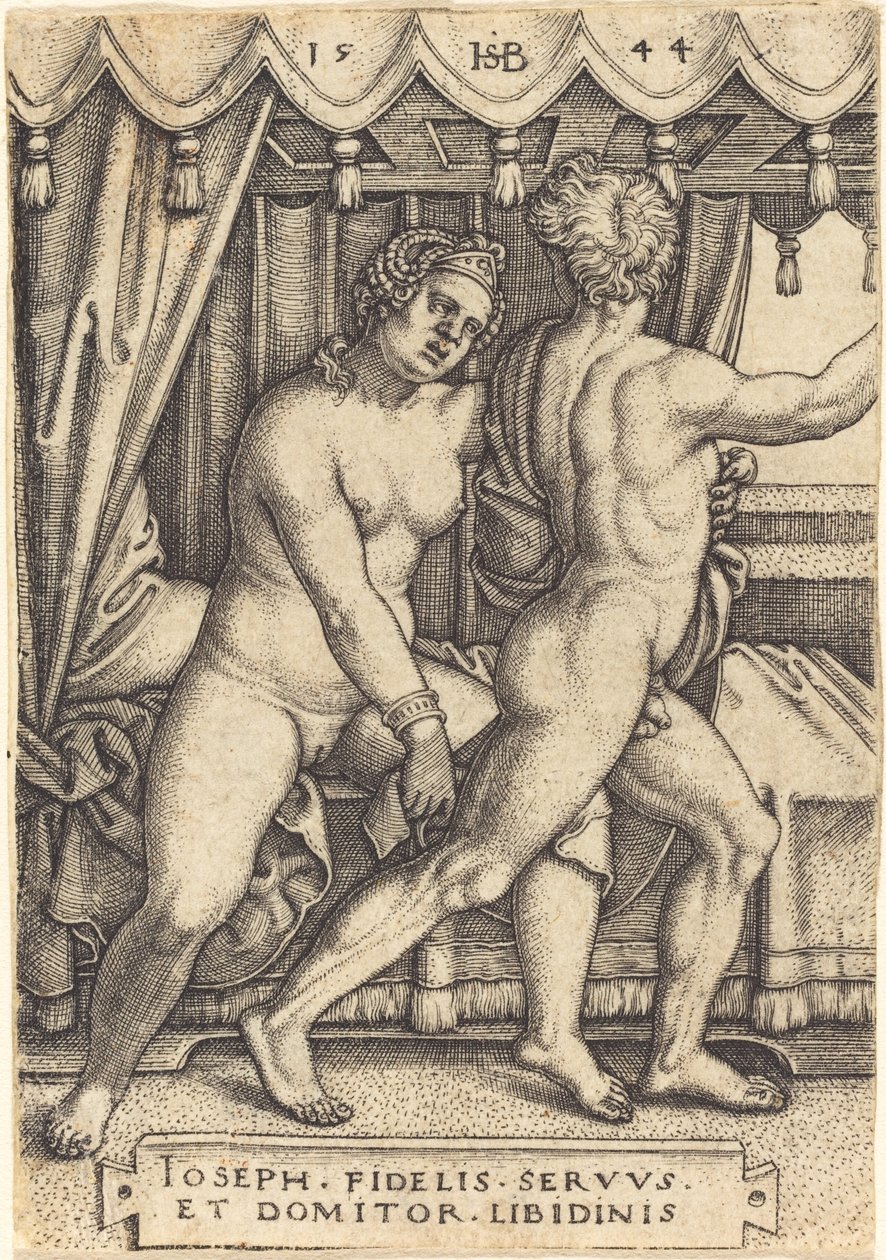 Joseph et la femme de Potiphar - Sebald Beham
