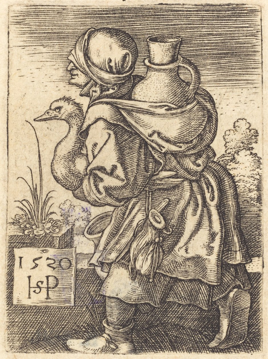 Paysanne allant au marché - Sebald Beham