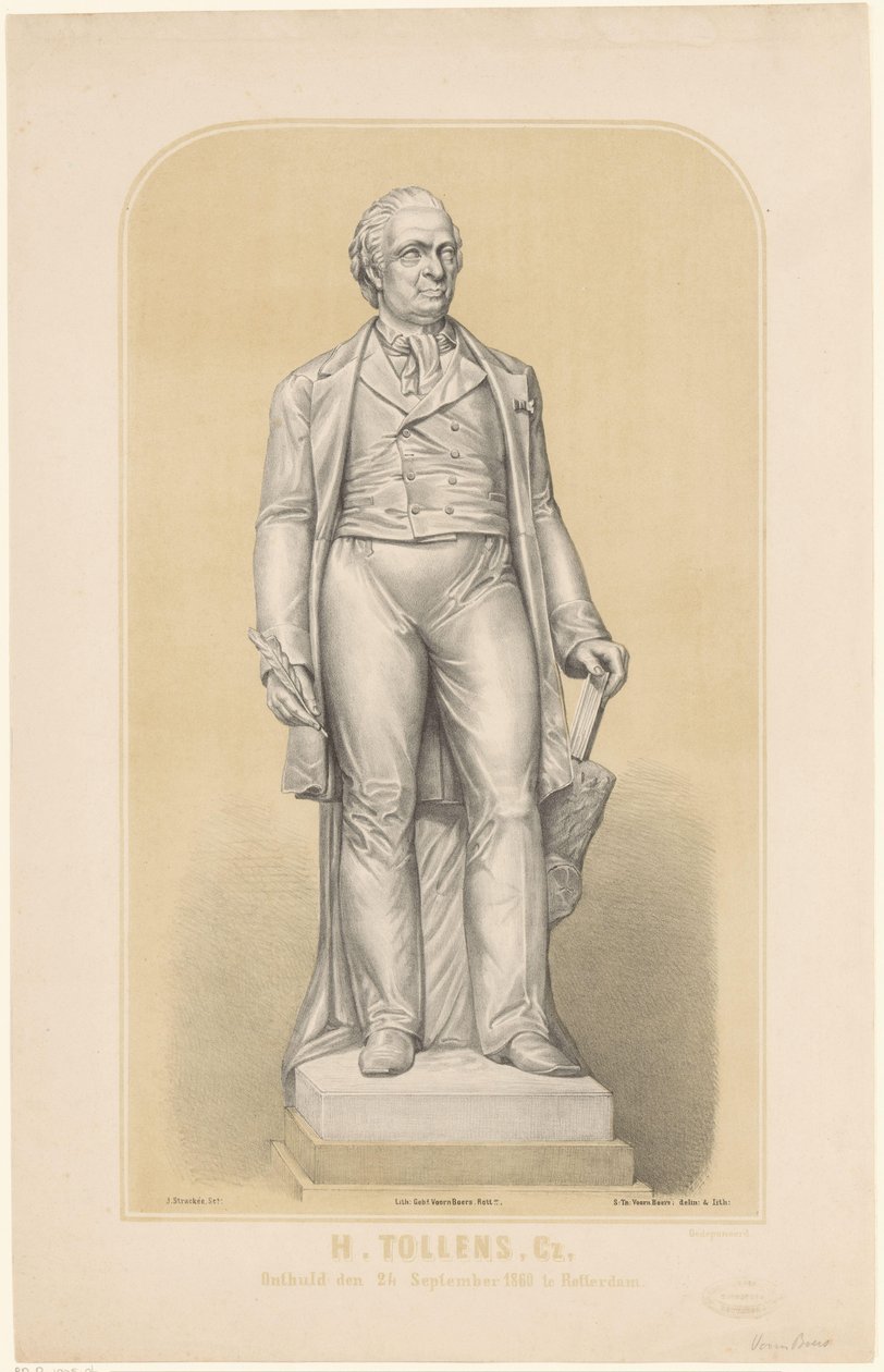 Statue de Hendrik Tollens - Sebastiaan Theodorus Voorn Boers