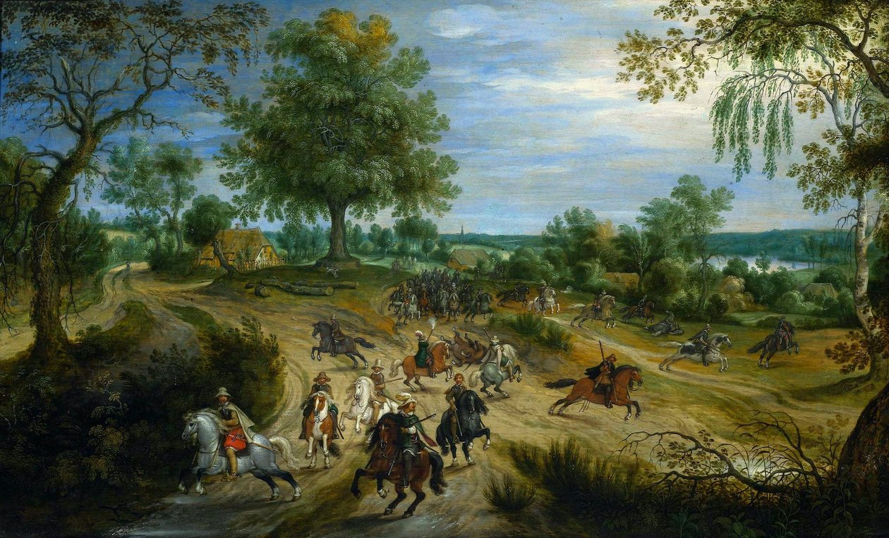 Une escarmouche. - Sebastiaen Vrancx