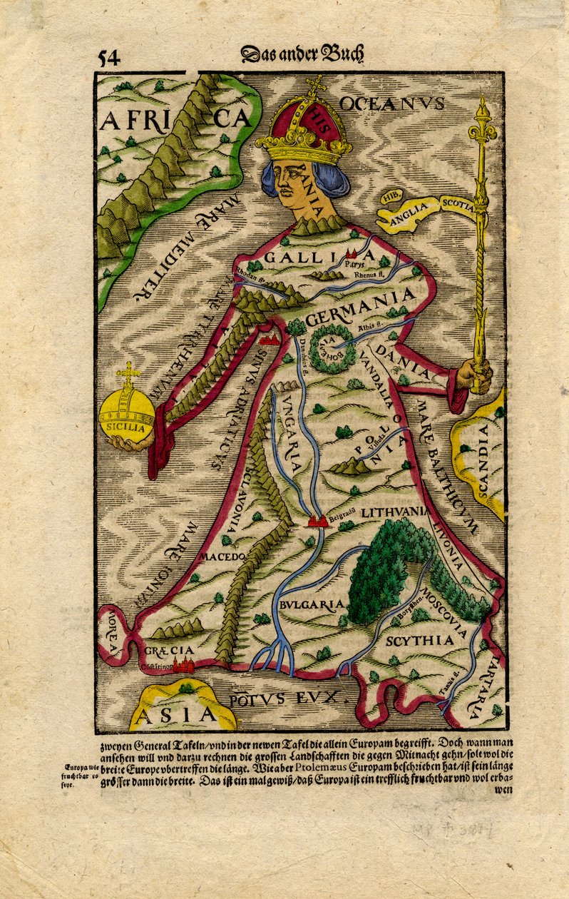 Carte allégorique de l