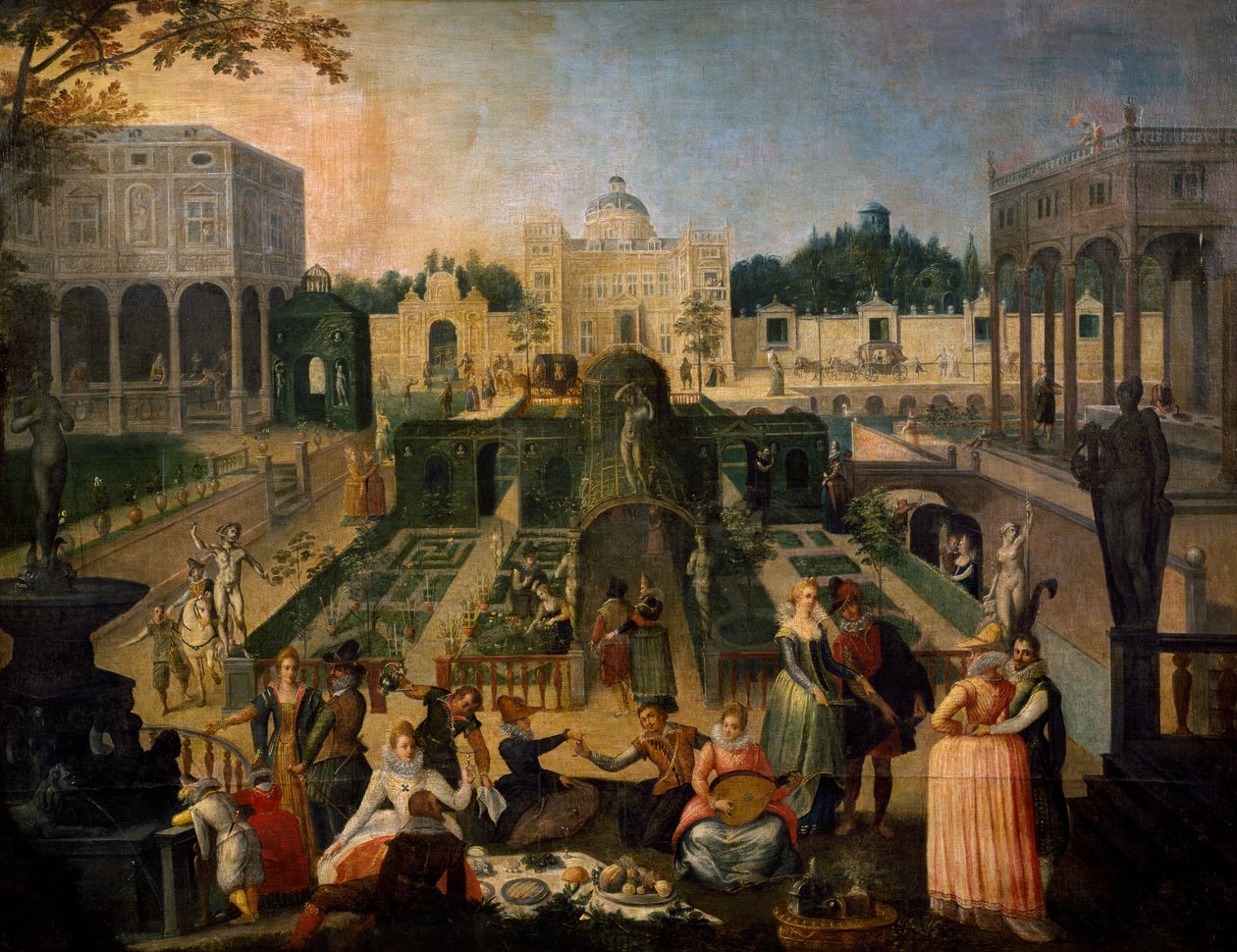Un festin dans le parc du duc de Mantoue, vers 1595 - Sebastian Vrancx