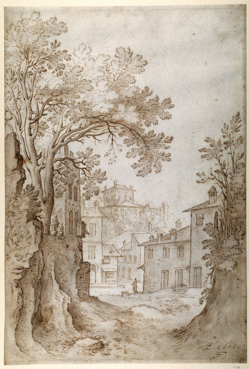 Vue du Palazzo Quirinale - Sebastian Vrancx