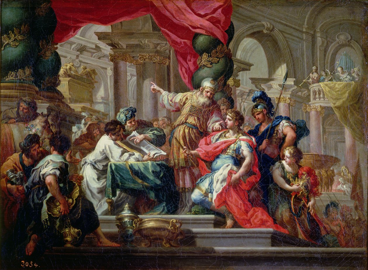 Alexandre le Grand dans le temple de Jérusalem, c.1750 - Sebastiano Conca