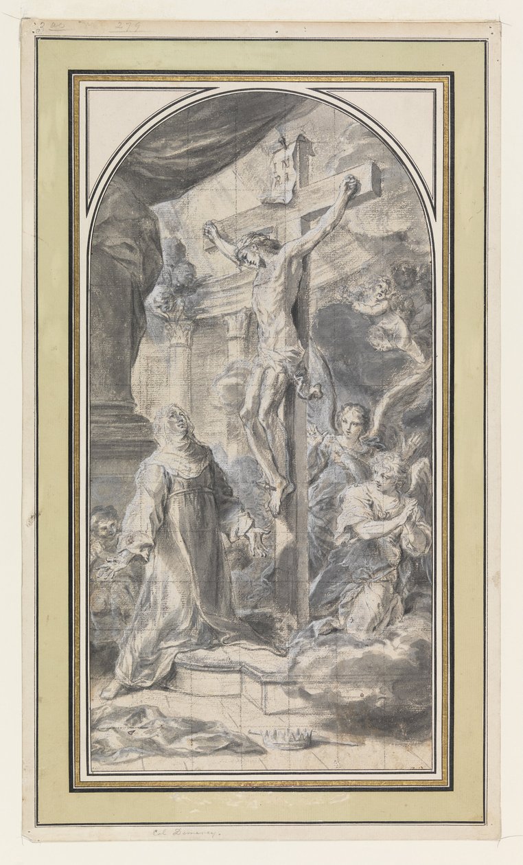 Conception représentant une vision de la Crucifixion - Sebastiano Conca