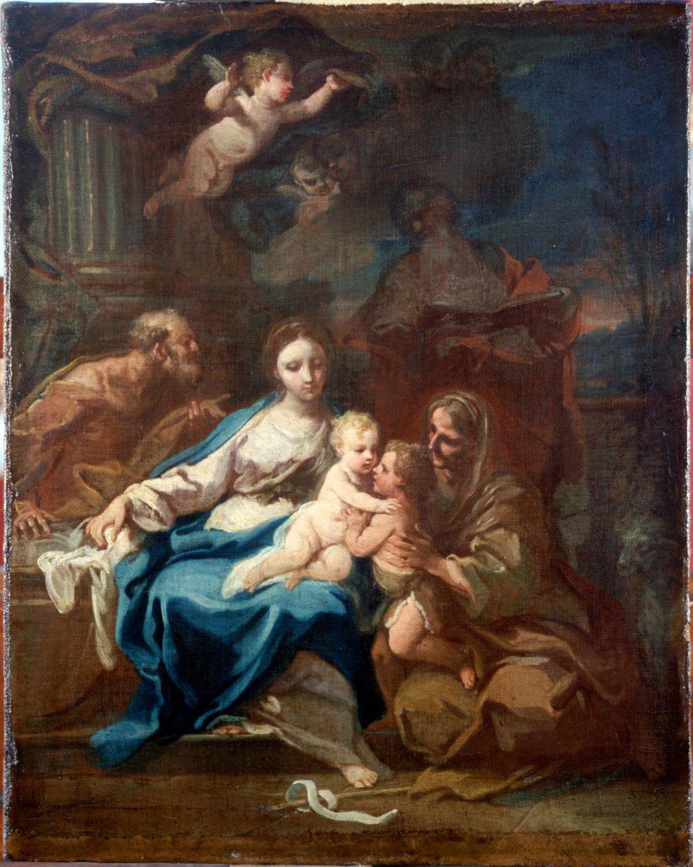 Heilige Familie mit St. Anna, dem Täufer und Zacharias - Sebastiano Conca