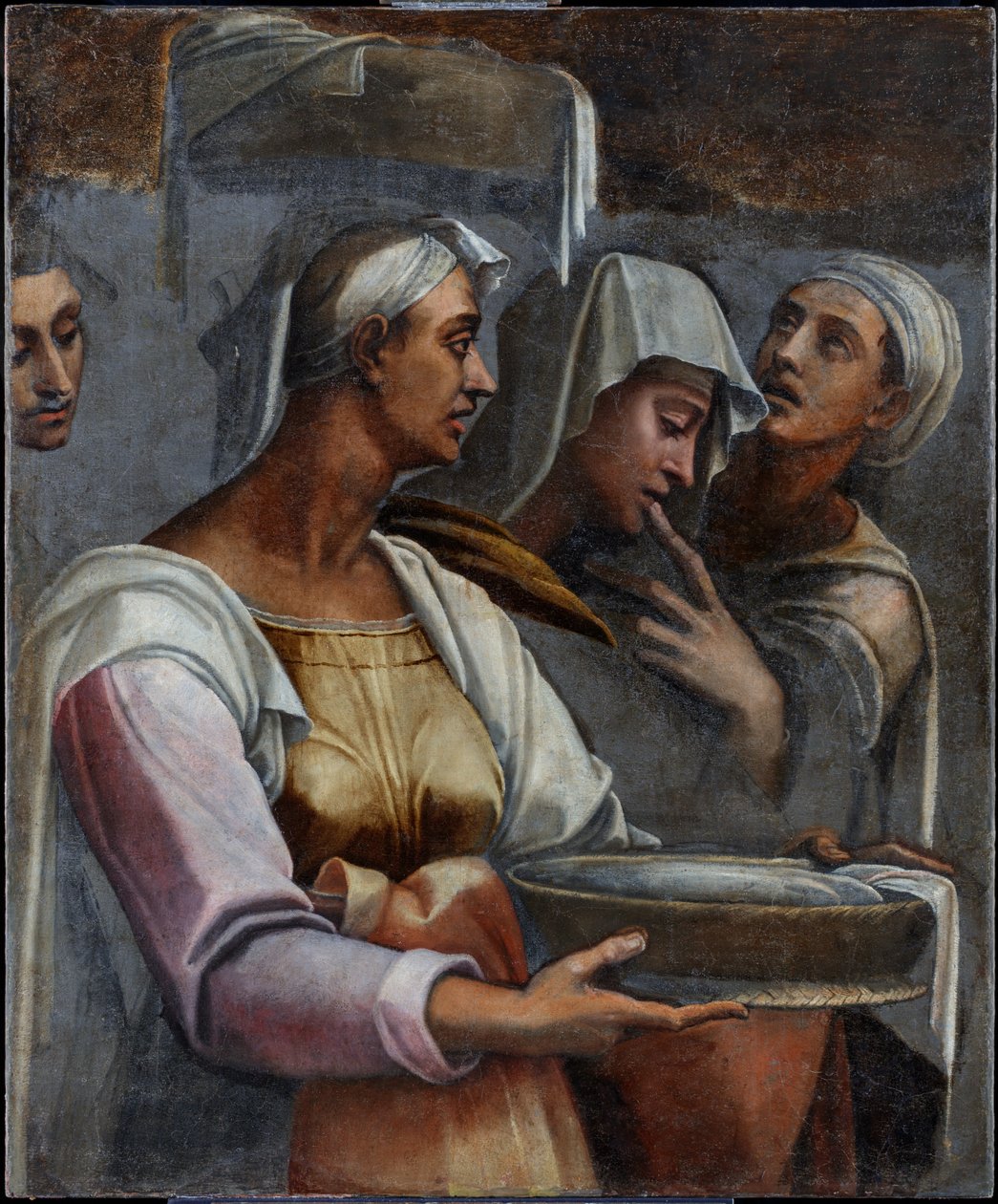 La Visitation - Trois personnages - Sebastiano del (c.1485-1547) Piombo