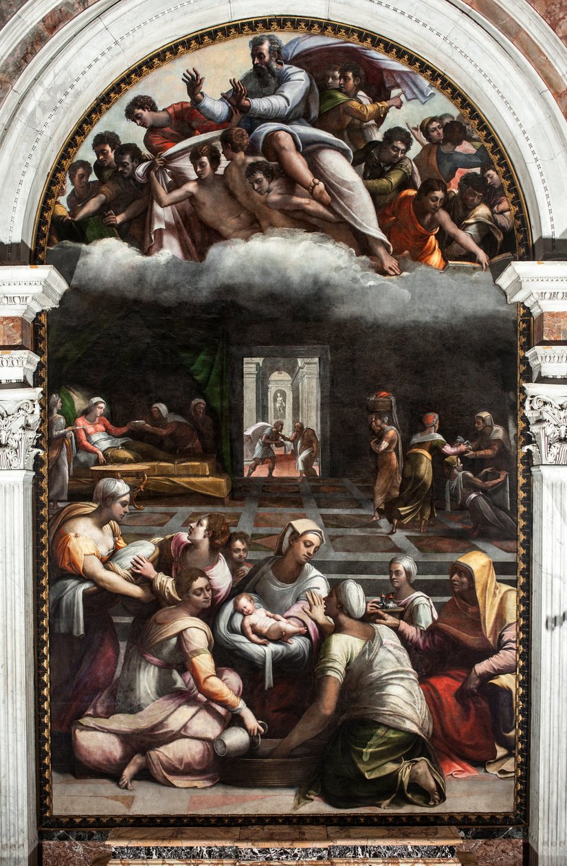 La naissance de la Vierge - Sebastiano del (c.1485 1547) Piombo