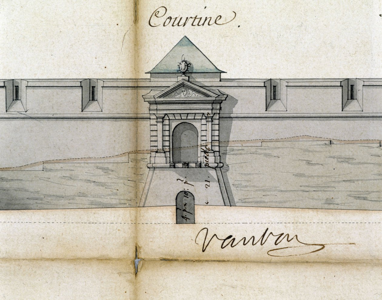 Fortifications Courtine par Vauban - Sebastien Le Prestre de Vauban