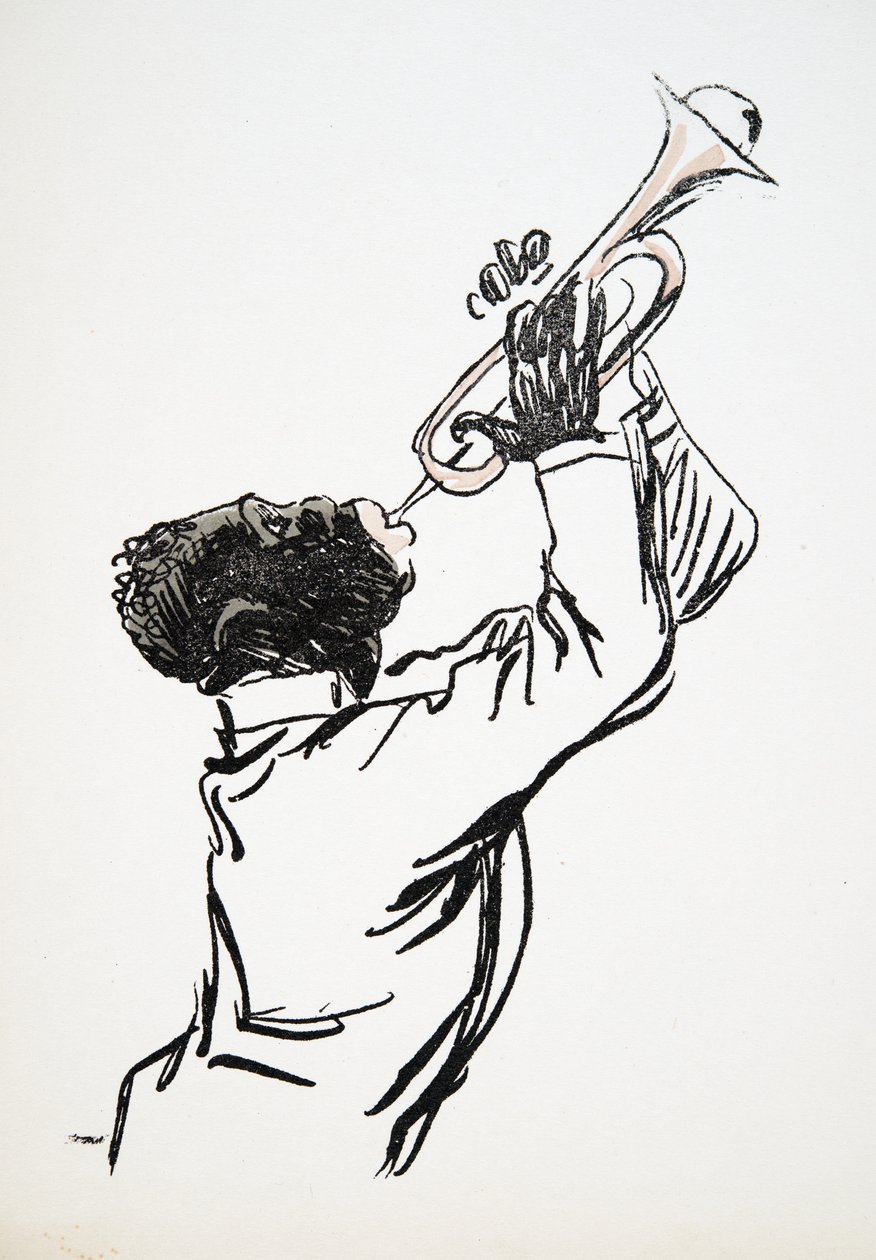 Joueur de trompette, de White Bottoms, pub. 1927 - Sem