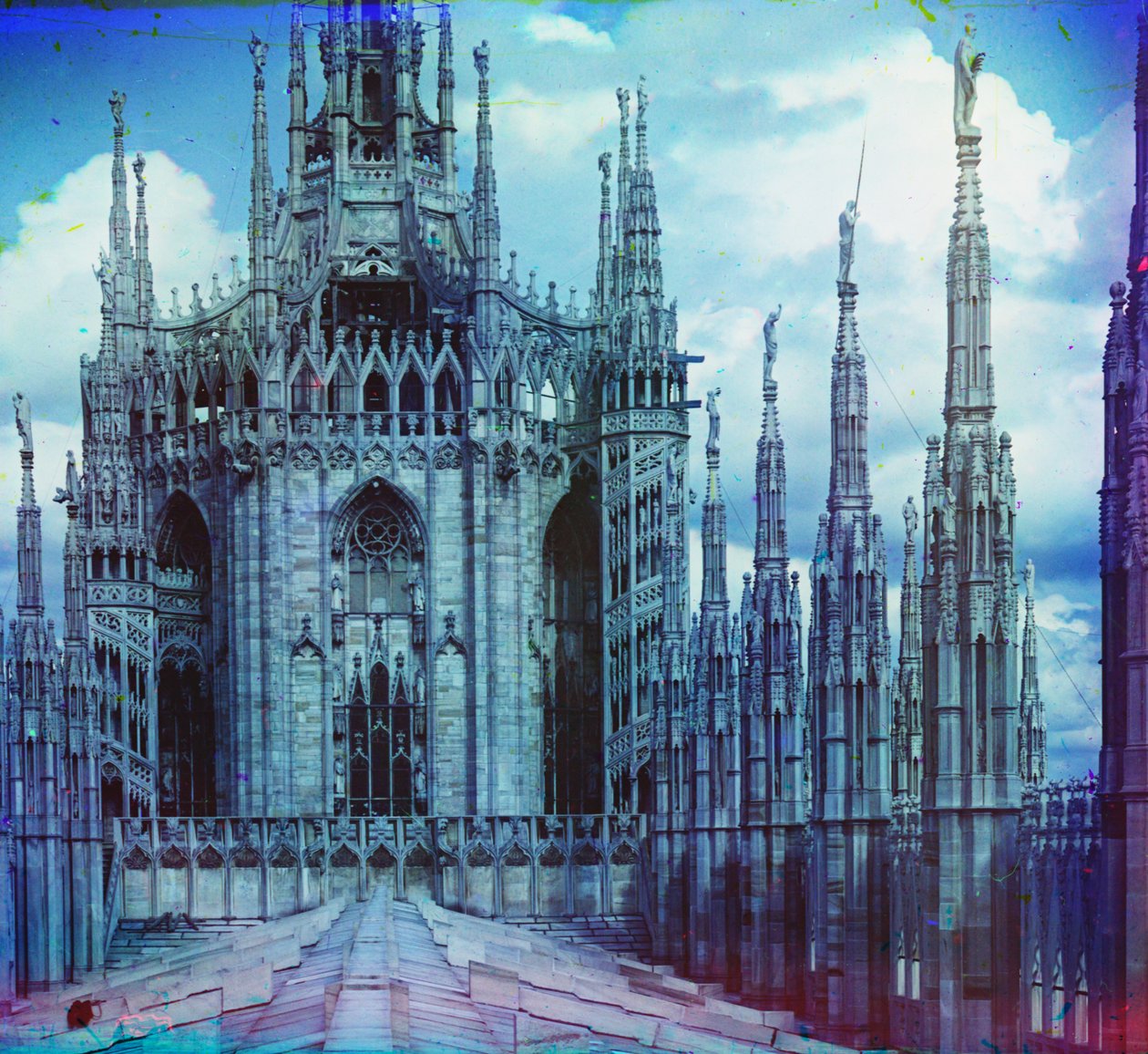 Cathédrale de Milan, 1905-1915 - Sergey Prokudin Gorsky