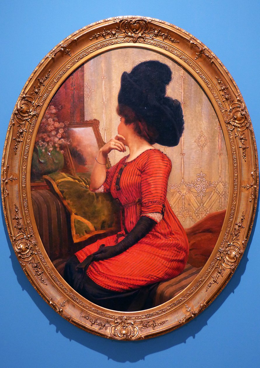 La Femme en rouge - Servais Joseph Detilleux