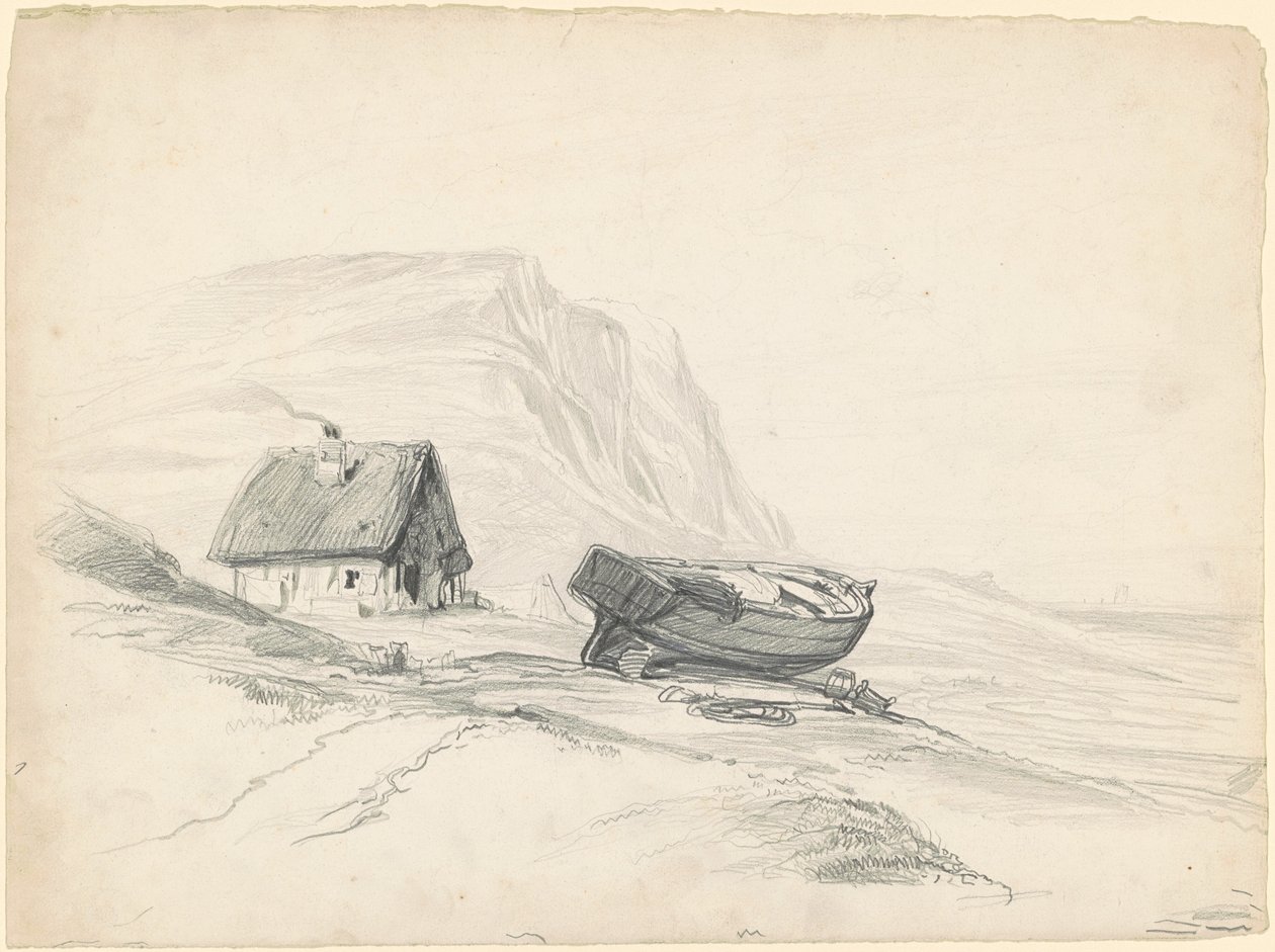 Maison et bateau au bord de l