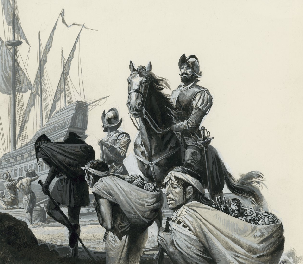 Francisco Pizarro et ses conquistadors - Severino Baraldi