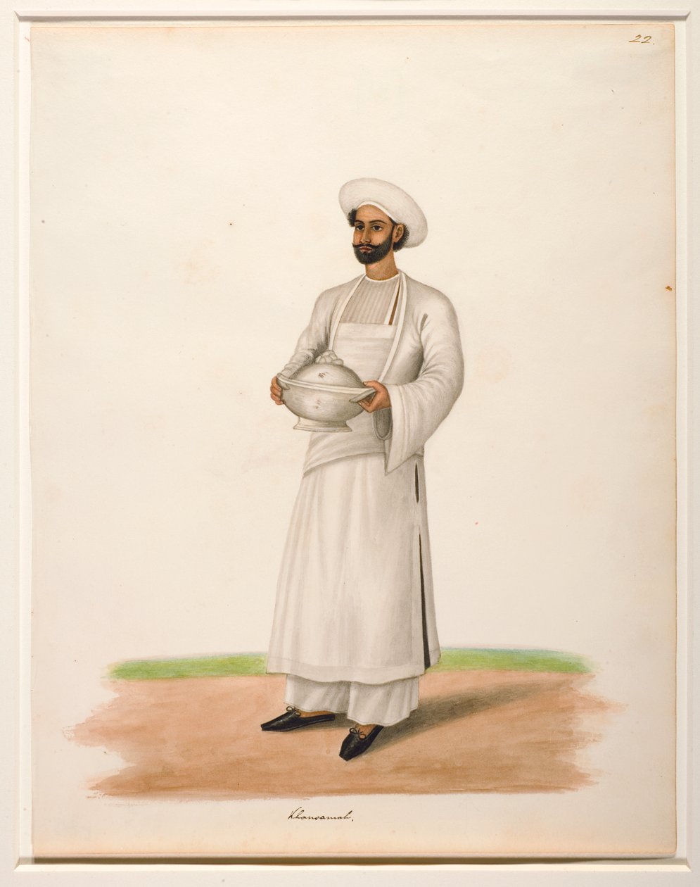 Khansama avec une soupière, c.1846 - Shaik Muhammad Amir of Karraya