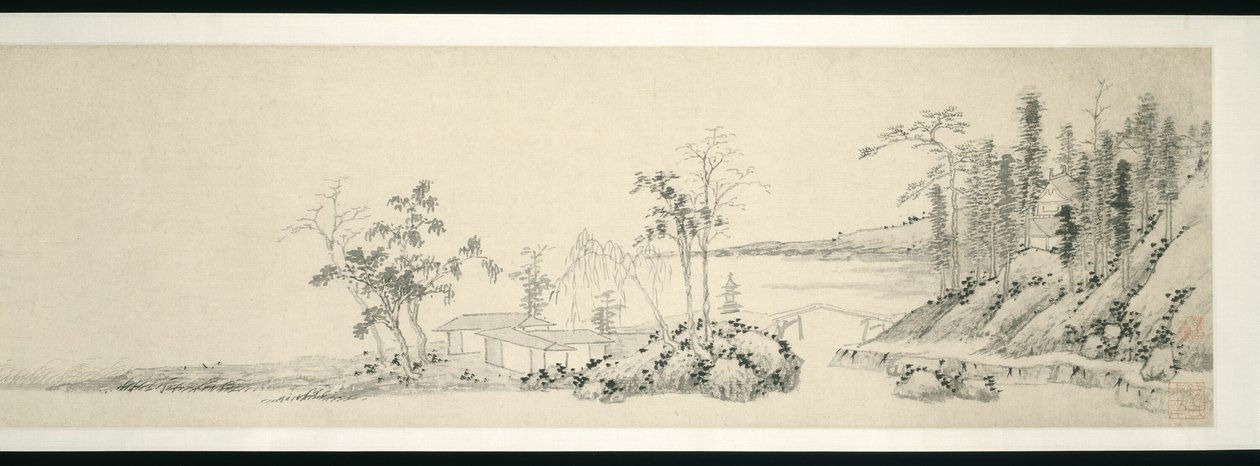 Retour au lac de pierre - Shen Zhou