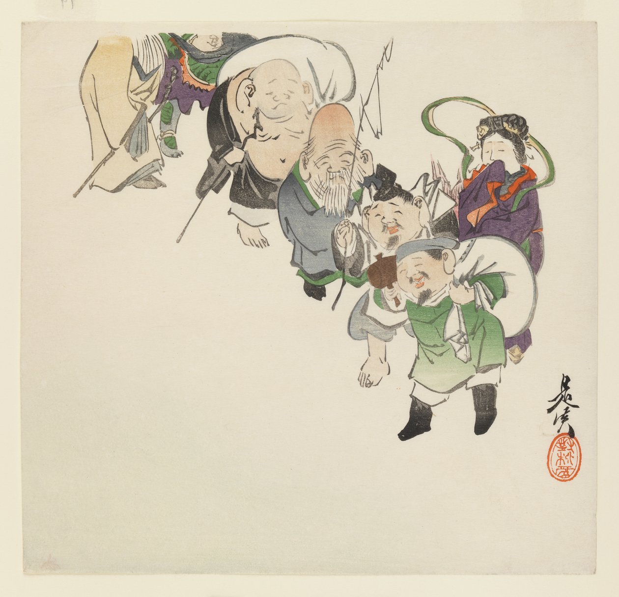 Les sept dieux de la chance - Shibata Zeshin