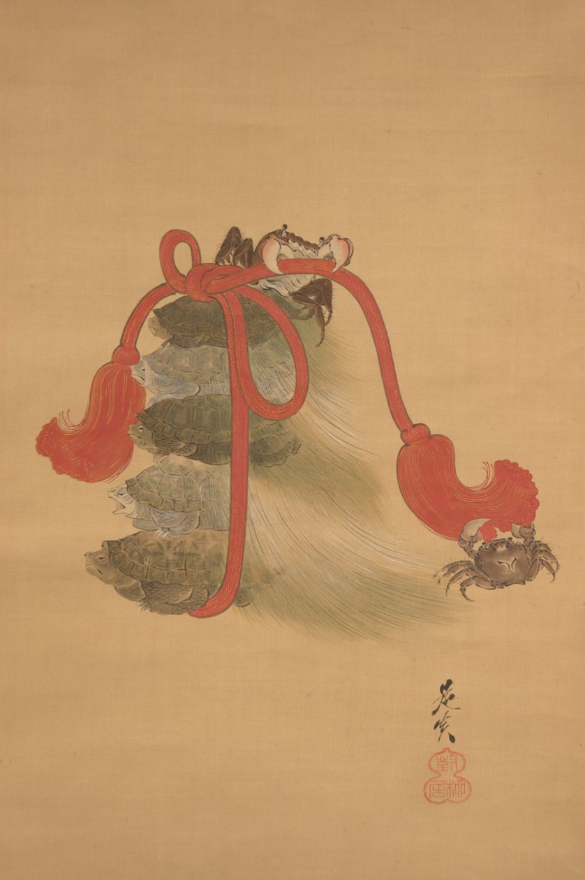 Schildkröten und Krabben - Shibata Zeshin