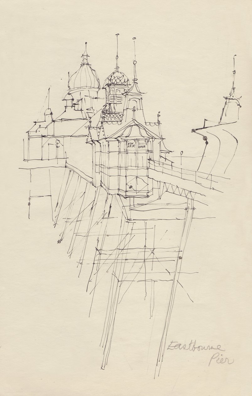 Eastbourne Pier, vers 1950 - Shirley Markham