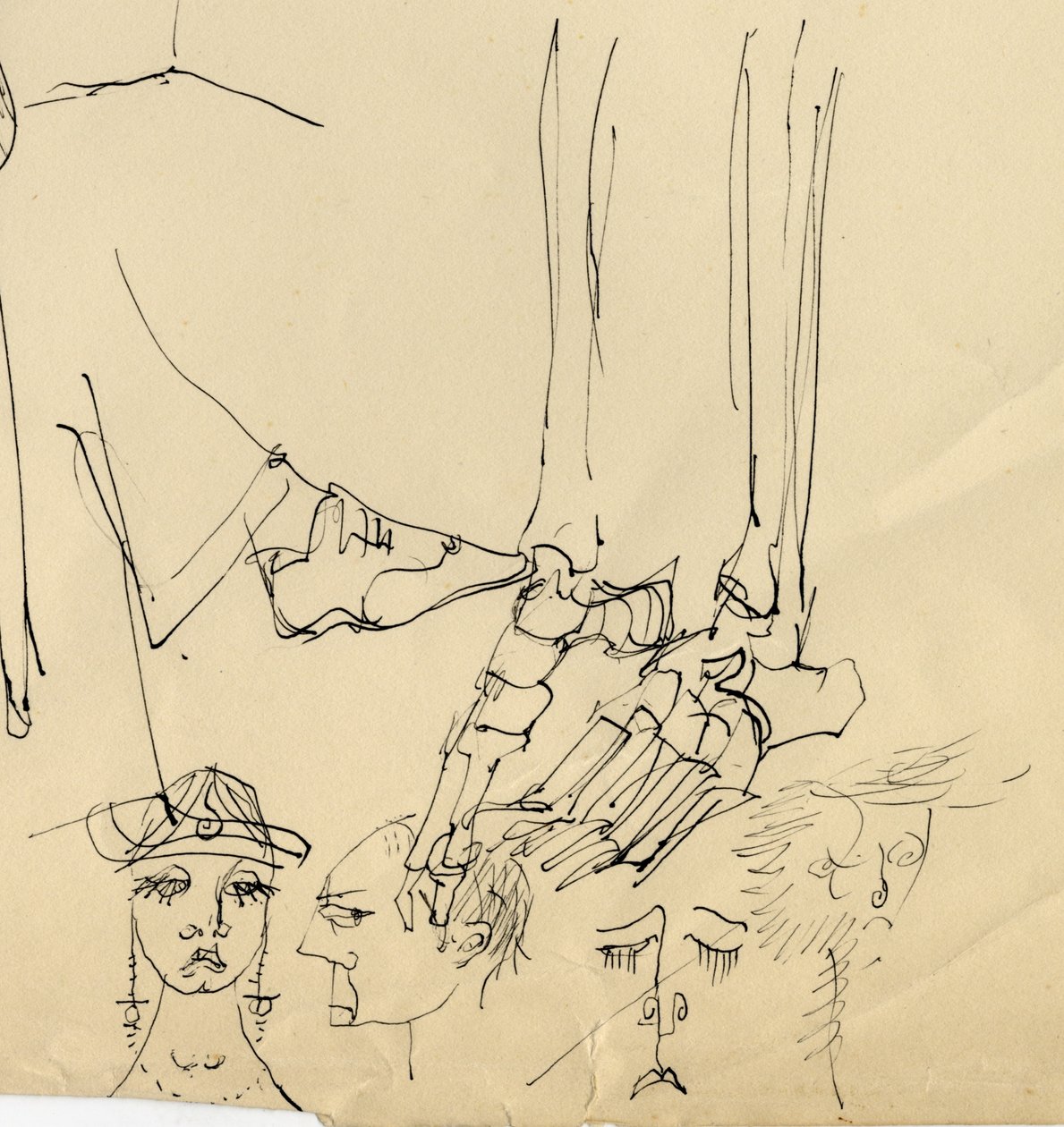 Visages et os du pied, 1953 - Shirley Markham