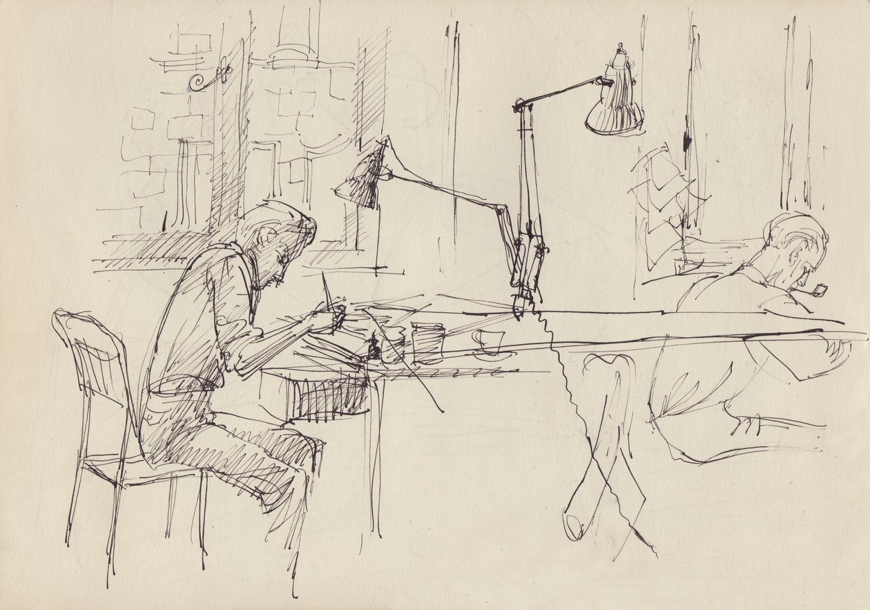 Studio de design graphique, vers 1950 - Shirley Markham