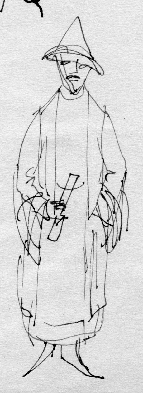 Homme au chapeau pointu, vers 1950 - Shirley Markham