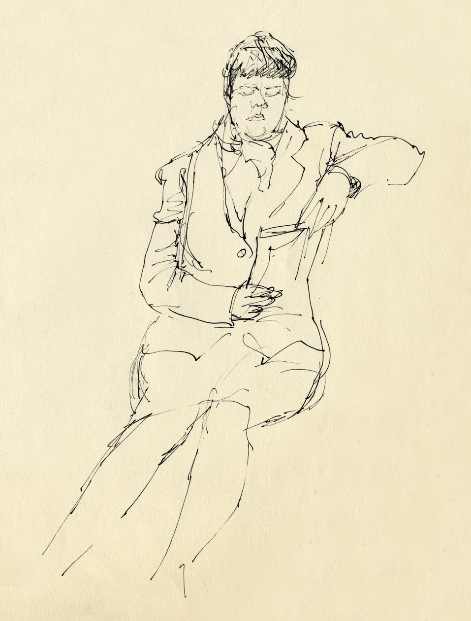Femme assise lisant - Shirley Markham