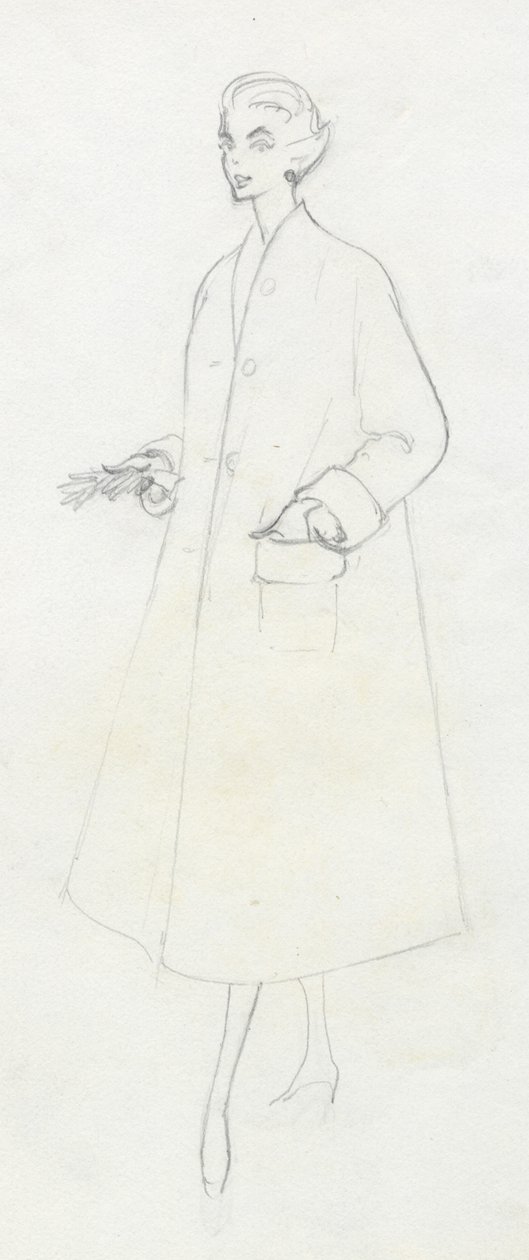 Femme en manteau duster - Shirley Markham