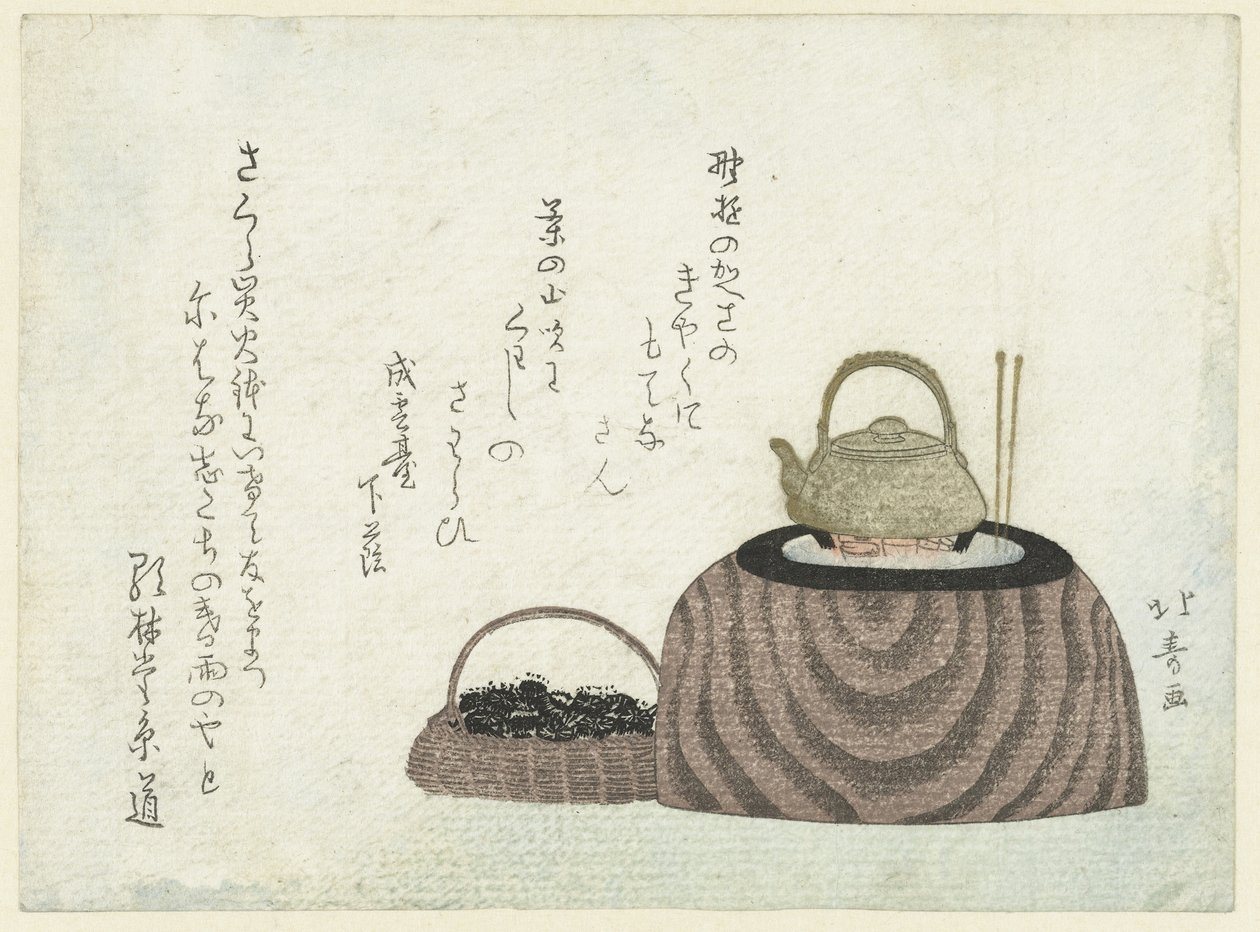 Bouilloire sur le poêle - Shotei Hokuju