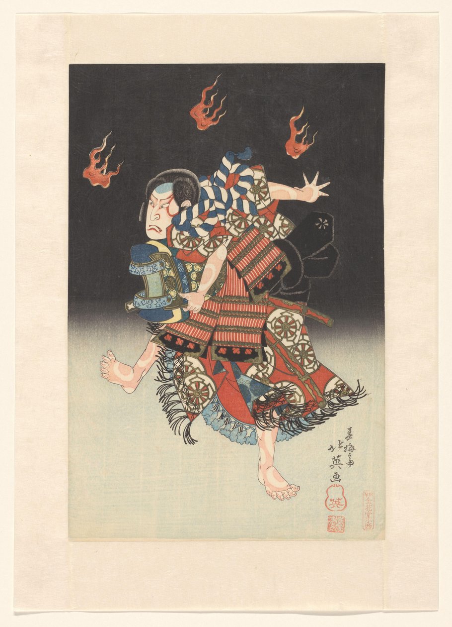 Nakamura Shikan II en tant que renard (kitsune) Genkurô dans la pièce de théâtre 