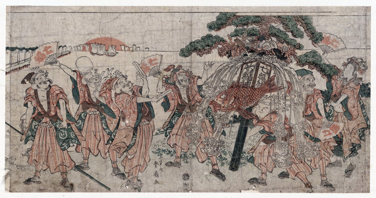 Sept Divinités du Bonheur - Shunsen Katsukawa