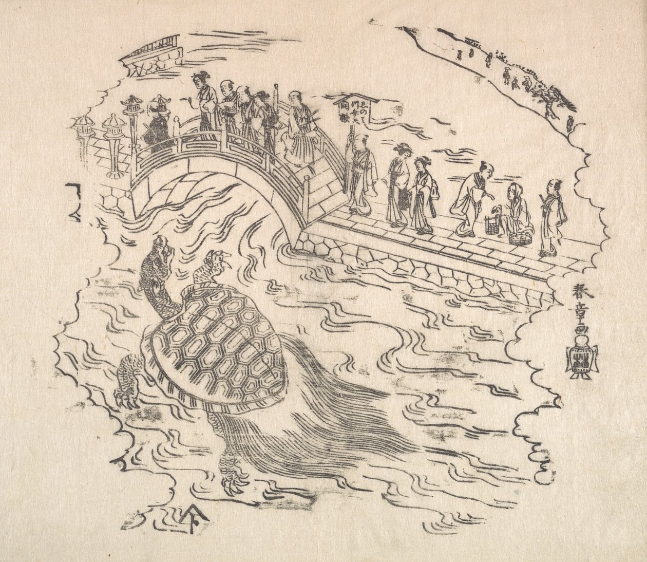 Shinabazu Benten Kaicho : Cérémonie de vénération de Benten au temple de Shinabazu, 18ème siècle - Shunsho