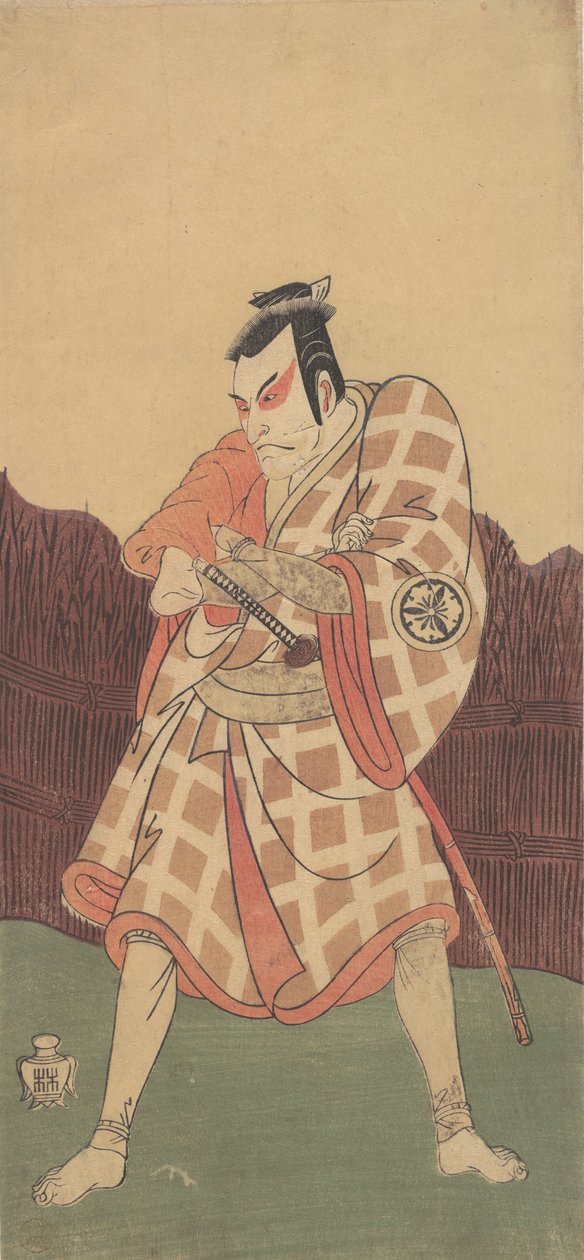 Le troisième Matsumoto Koshiro dans le rôle de Matsuomaru dans Sugawara - Shunsho